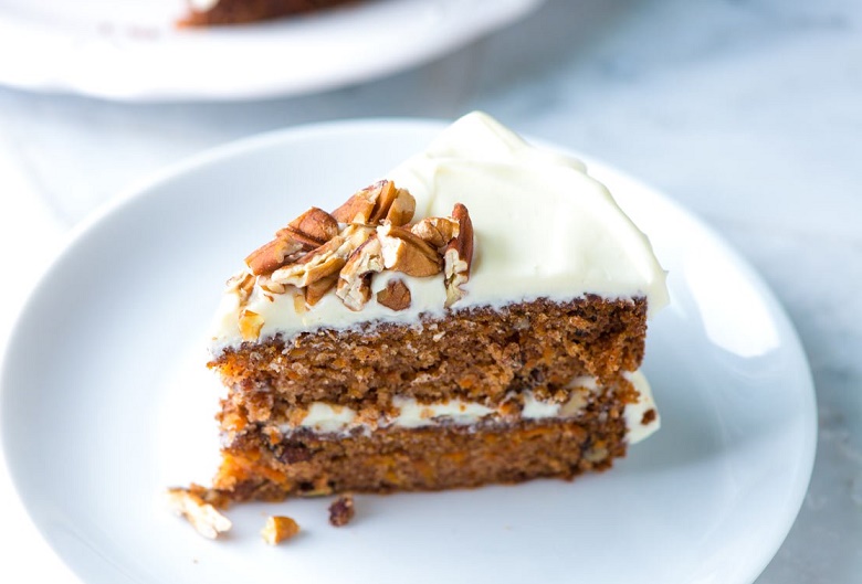 Moist Carrot Cake with Cream Cheese Frosting