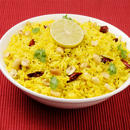 Lemon Rice recipe, easy lunch recipe, veg recipe, veg main course recipe