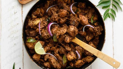 Pepper Chicken recipe, nadan chicken recipe, spicy chicken curry, kerala recipe